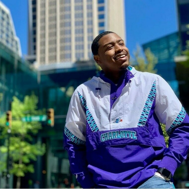 mitchell and ness charlotte hornets jacket